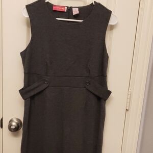 Gray Maternity Sleeveless Dress